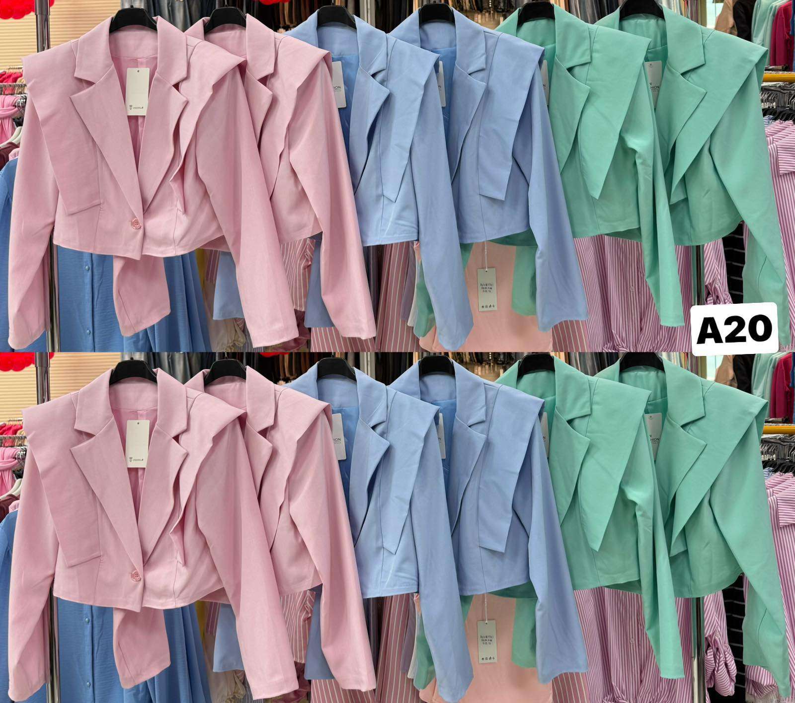 Kurtki  Damskie  , Size uni, paczka  6szt ,mix kolor