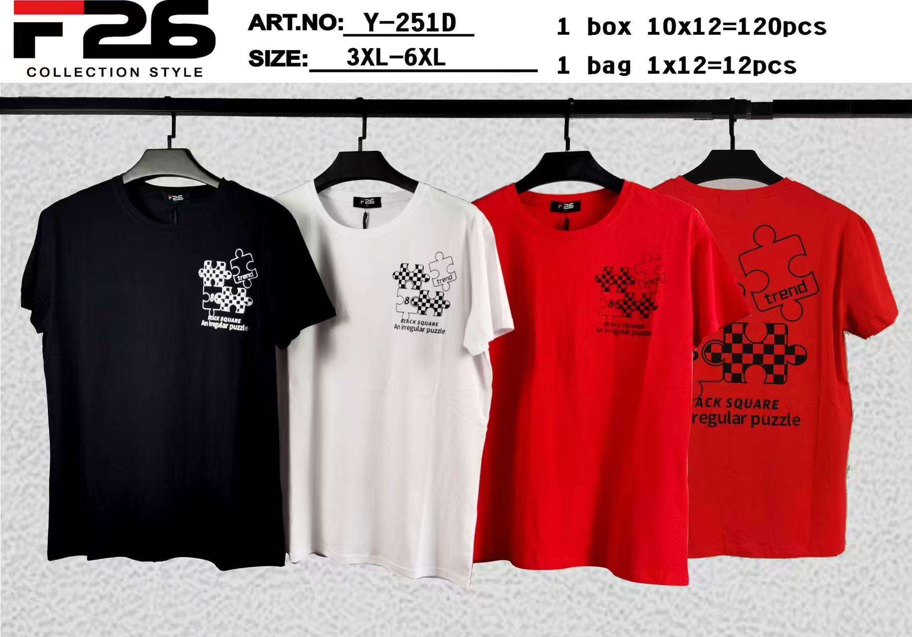 Bluzki MĘSKA , Size 3-6xl, paczka  12szt ,mix kolor