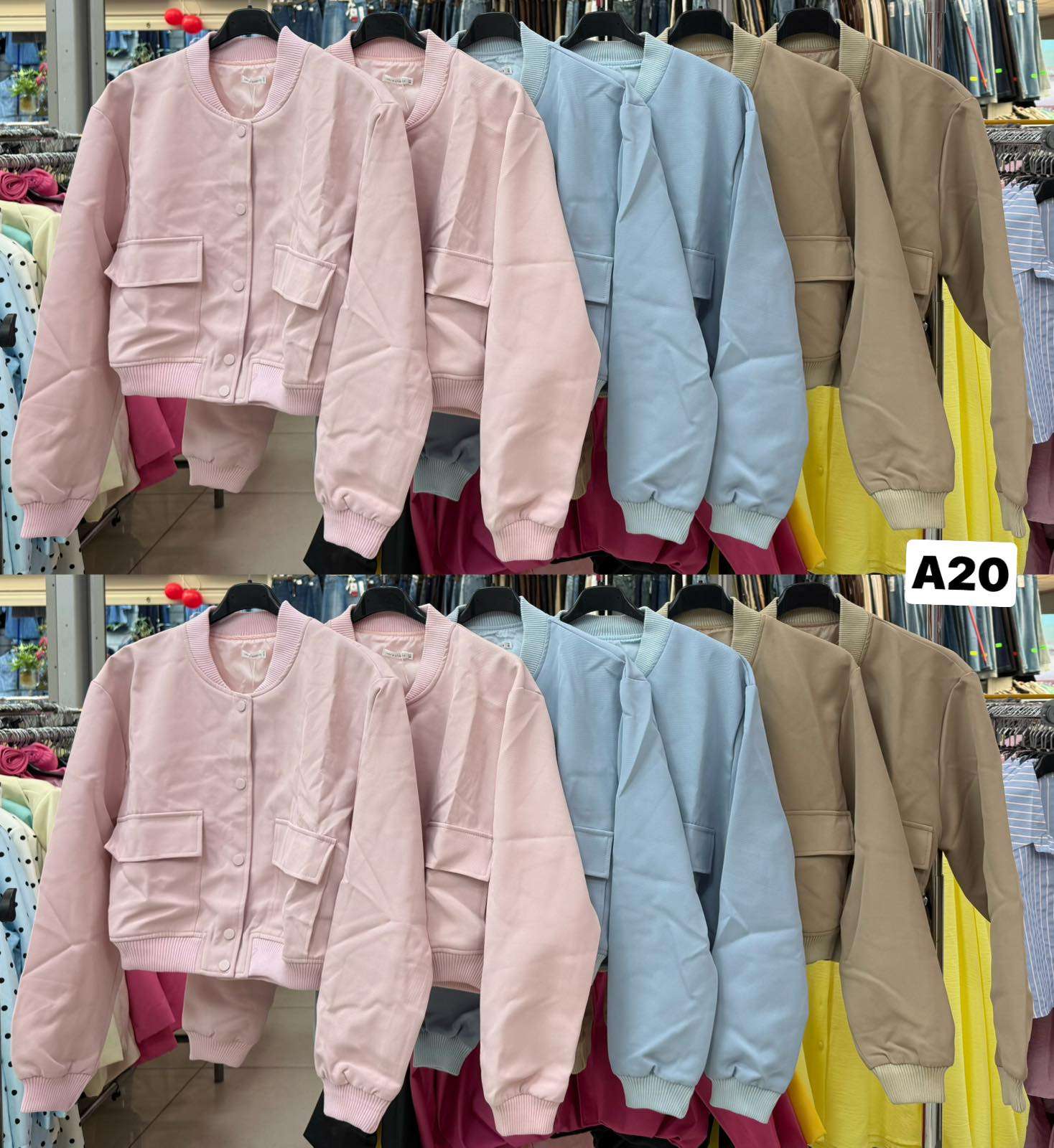 Kurtki  Damskie  , Size uni, paczka  6szt ,mix kolor