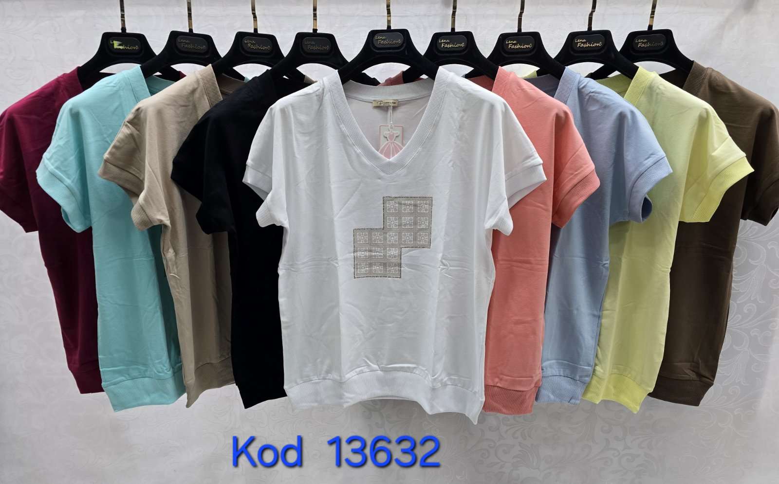 Bluzki  Damskie TURECKA , Size uni, paczka 12szt ,mix kolor