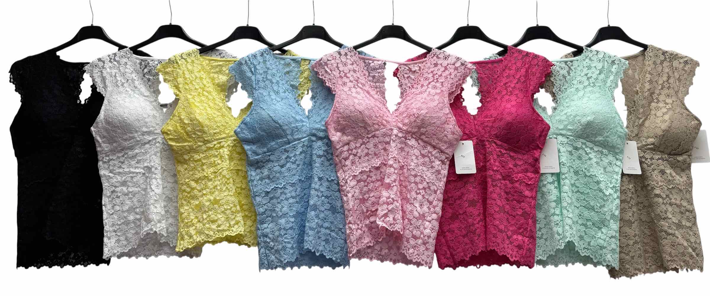 Bluzki Damskie  WŁOSKA  , Size uni, paczka  6szt ,mix kolor