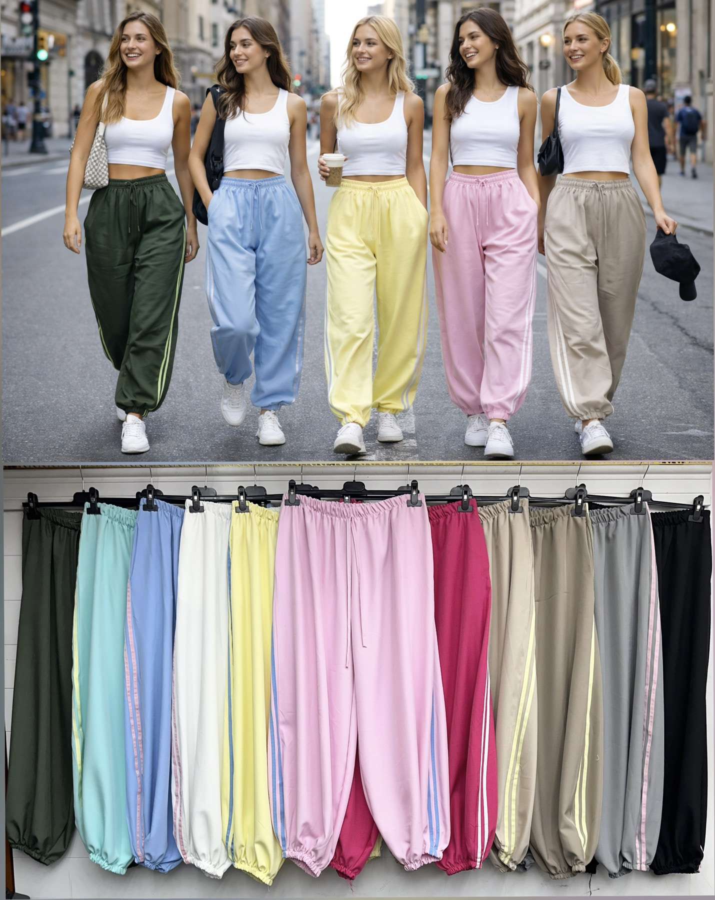 Spodnie  Damskie TURECKA , Size uni, paczka  6szt ,mix kolor