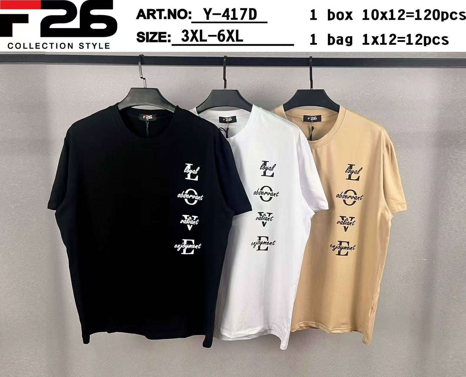 Bluzki MĘSKA , Size 3-6xl, paczka  12szt ,mix kolor