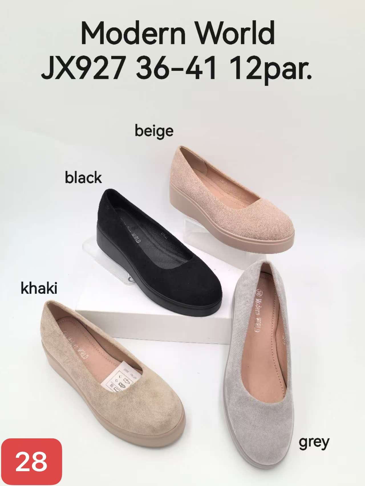 Baleriny Damskie (36-41, 12par)