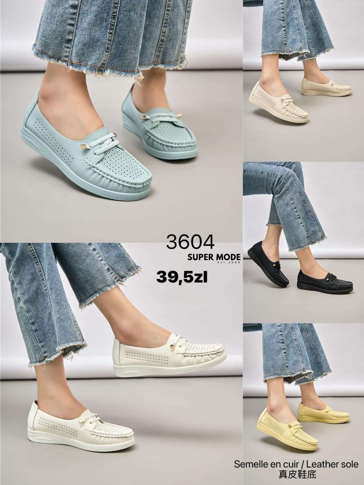 Buty Półbuty DAMSKIE (36-41, 12par)