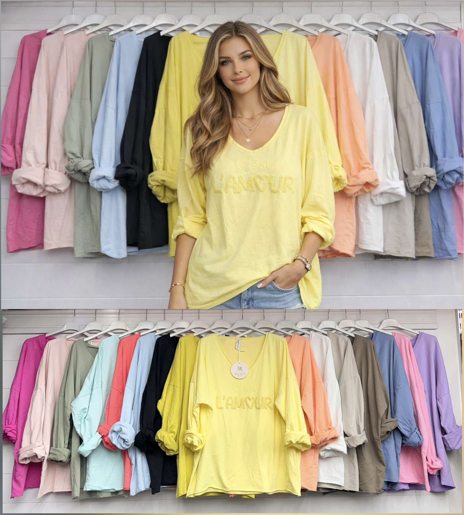 Bluzki Damskie TURECKA , Size uni, paczka  6szt ,mix kolor