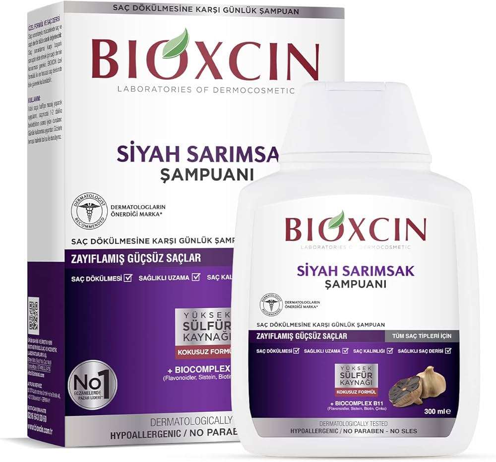 Bioxcin Szampon z czarnym czosnkiem 300 ml (12szt/Paczka )
