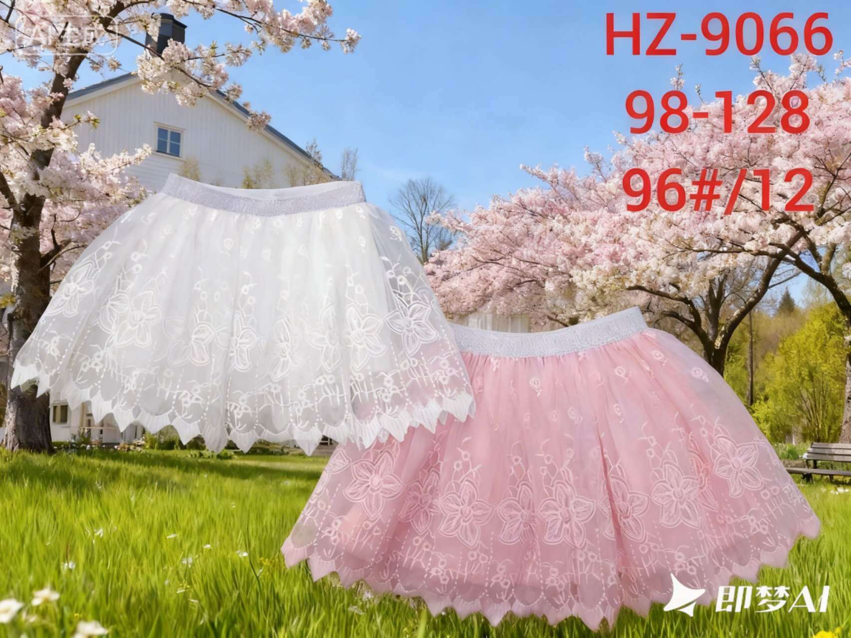 Spódnica  DZIECIĘCA , Size 98-128, paczka  12szt ,mix kolor