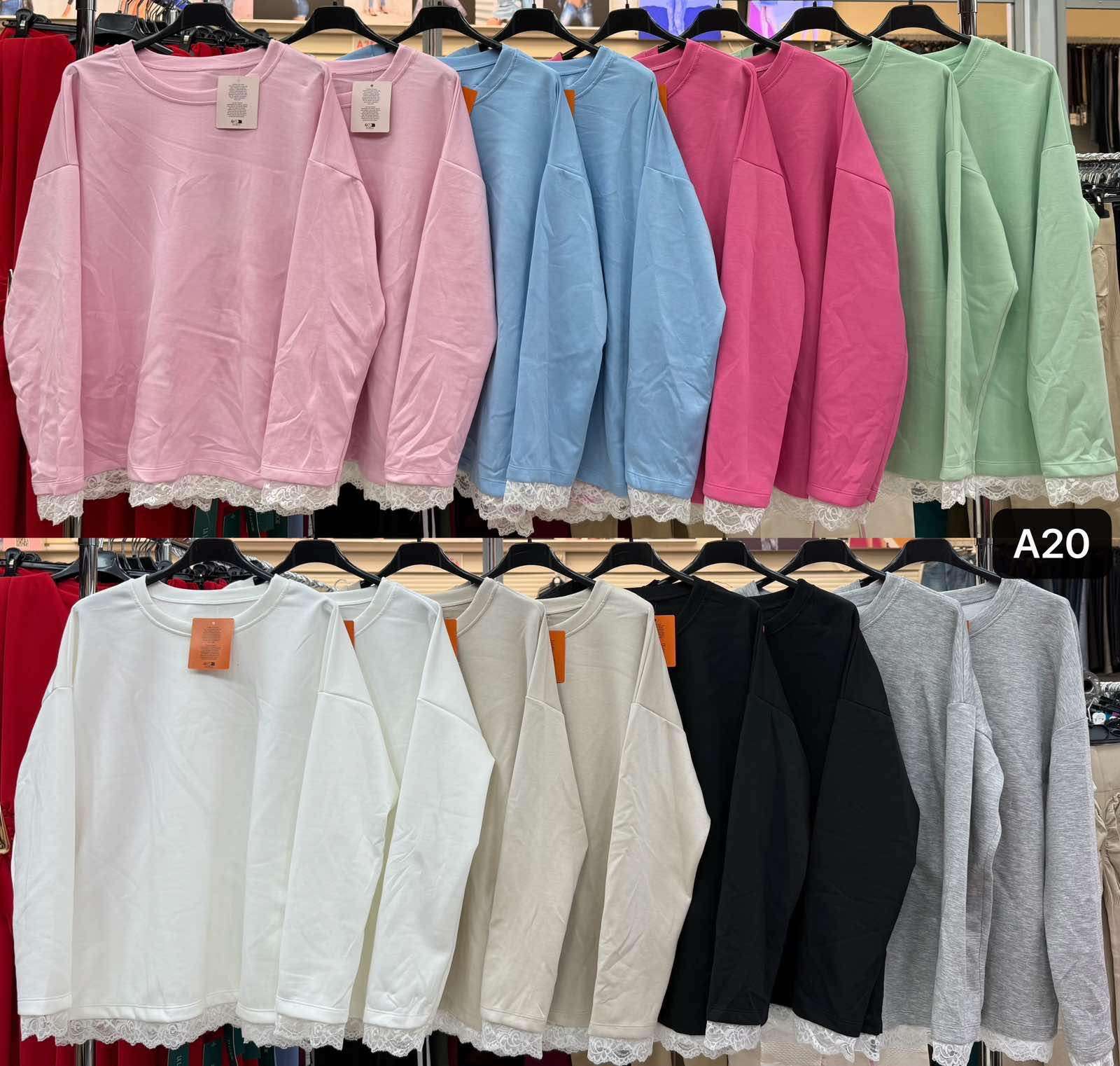 Bluzki Damskie  , Size uni, paczka  6szt ,mix kolor