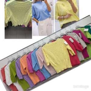 Swetry Damskie  WŁOSKA  , Size uni, paczka  6szt ,mix kolor