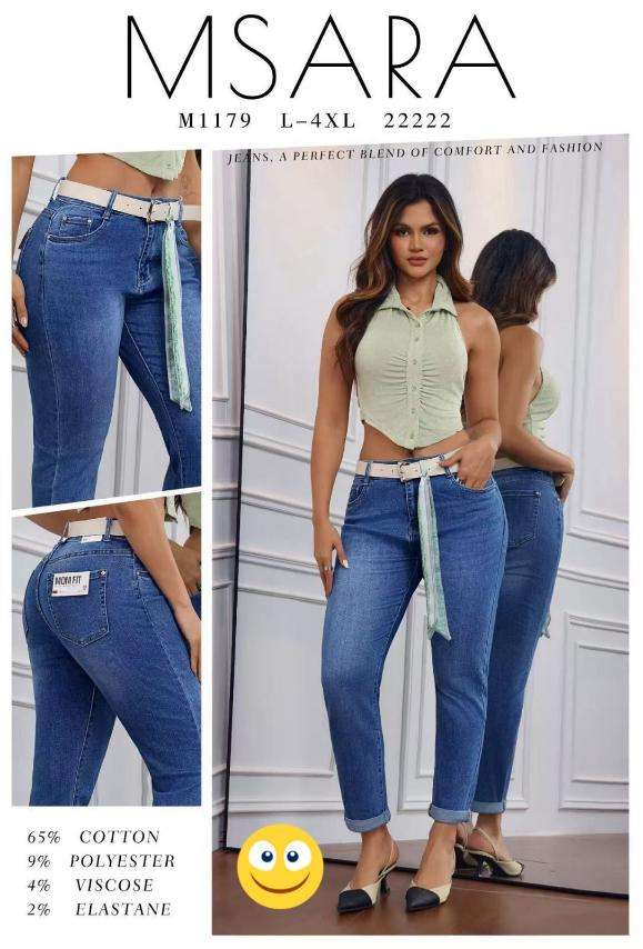 Jeansy damskie, Size l-4xl, paczka  10szt ,1kolor