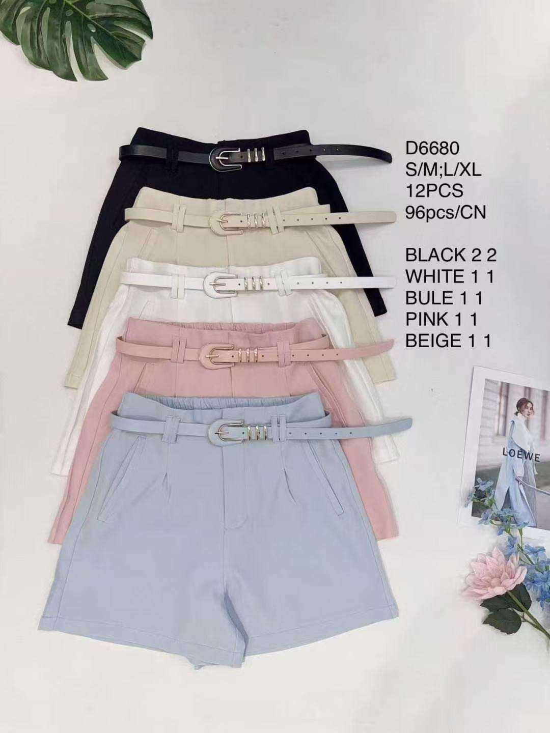 Spodenki damskie , Size s/m-l/xl, paczka 12szt ,mix kolor