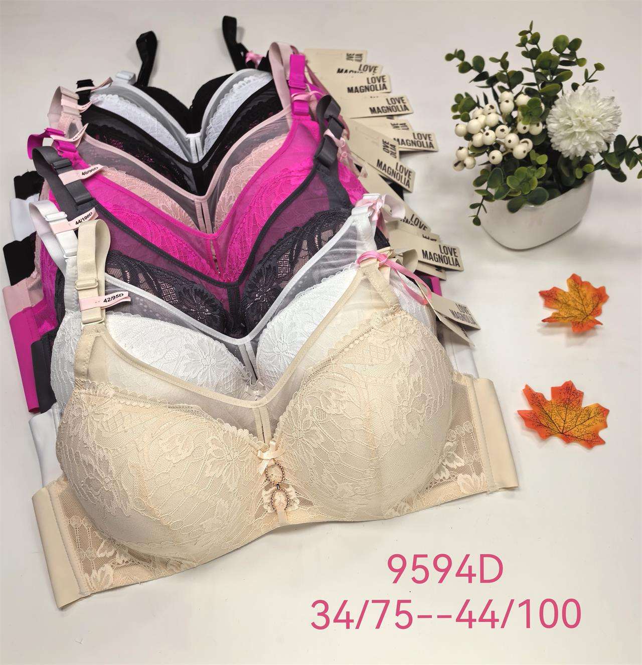 Biustonosz D damskie,size 34-44, paczka 6szt ,1kolor