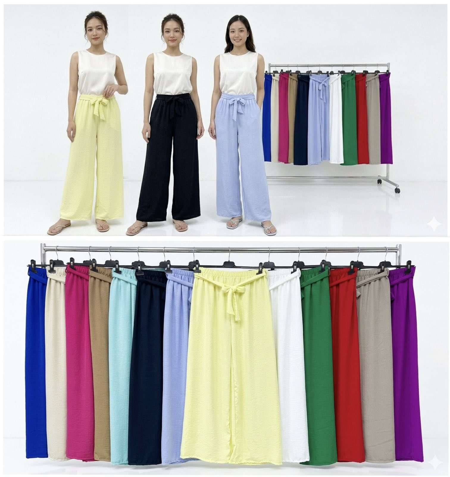 Spodnie  Damskie wloska  , Size uni, paczka  6szt ,mix kolor