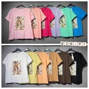 Bluzki  Damskie wloska  , Size uni, paczka  6szt ,mix kolor