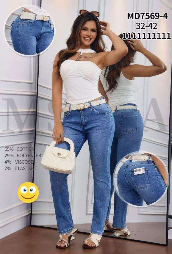 Jeansy  damskie, Size 32-42, paczka  10szt ,1kolor