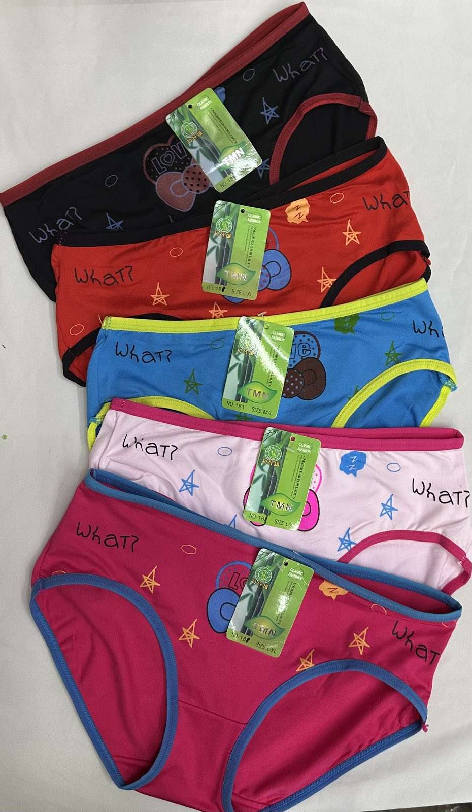 Majtki damskie,size m-xl, paczka 24szt ,mix kolor