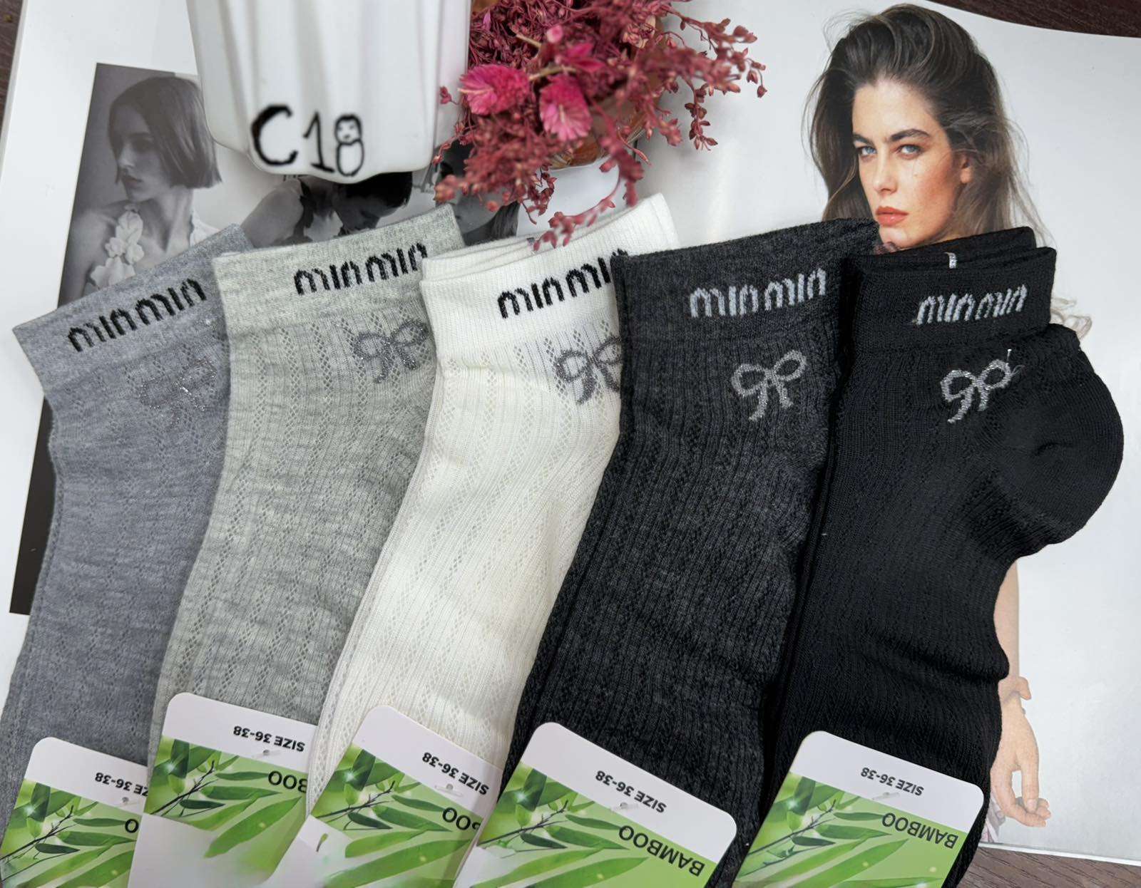 Skarpety DAMSKIE.size: 36-38, (40par/paczka)