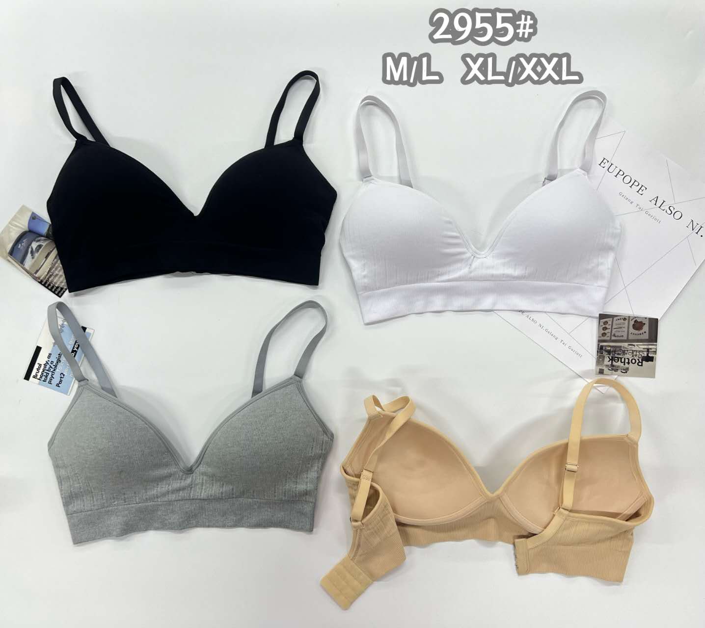 Topy damskie,size m/l-xl/2xlxl, paczka 12szt ,mix kolor