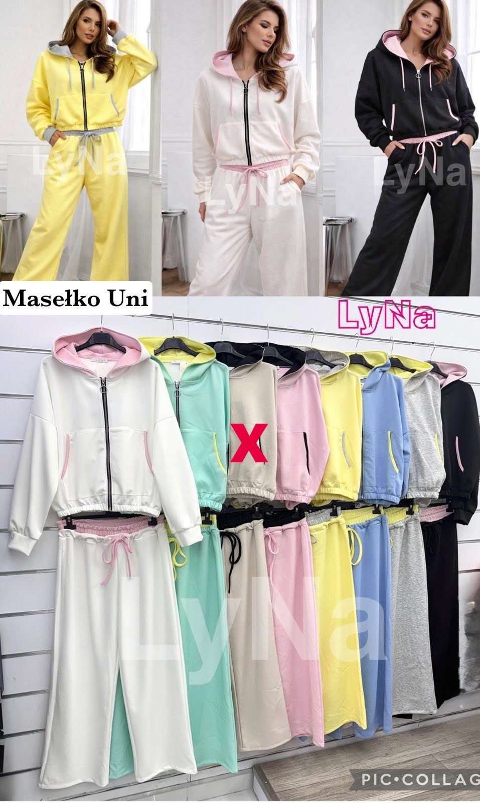 Komplety  Damskie wloska  , Size uni, paczka  6szt ,mix kolor