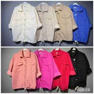 Kurtki Damskie  WŁOSKA  , Size uni, paczka  6szt ,mix kolor