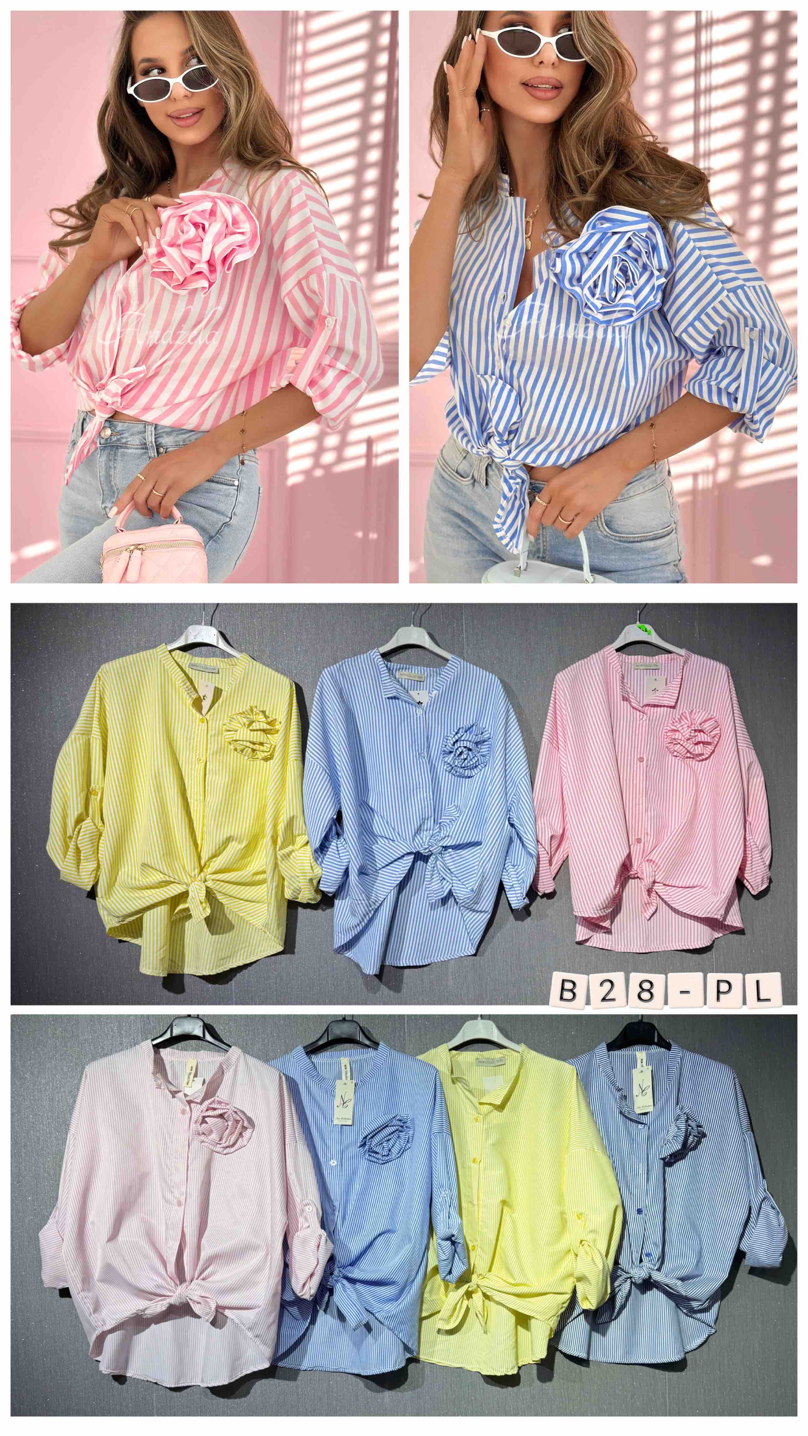 Koszule  Damskie wloska  , Size uni, paczka  6szt ,mix kolor