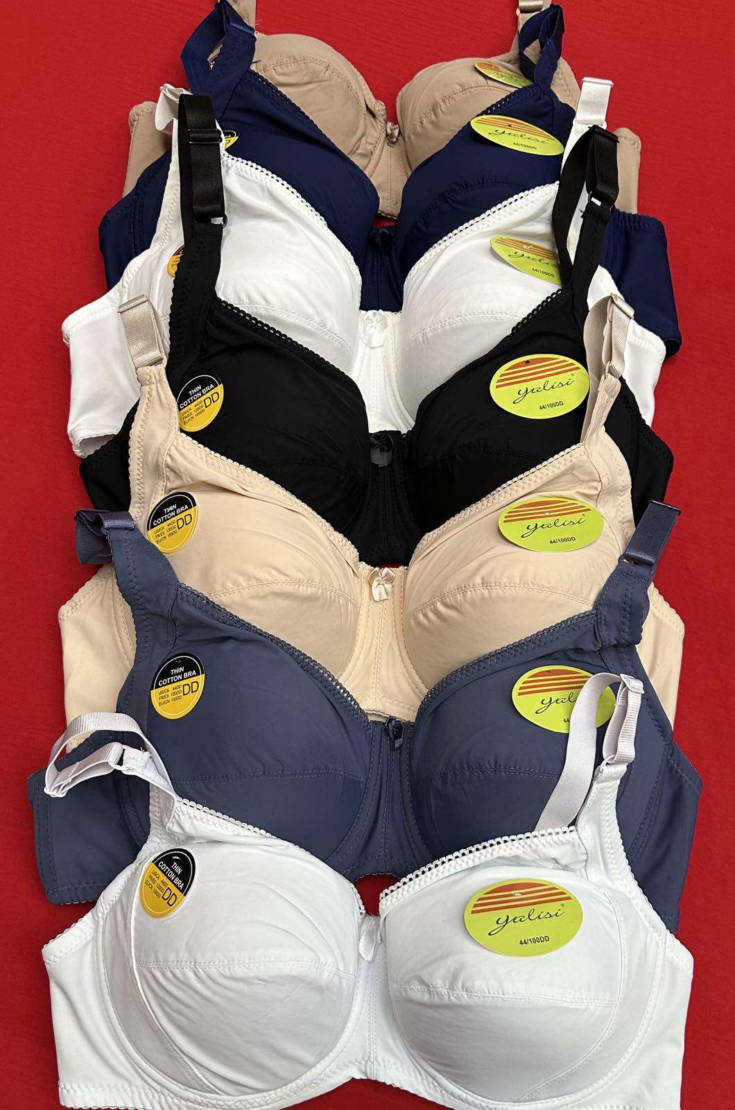 Biustonosz D damskie, paczka 6szt ,1kolor