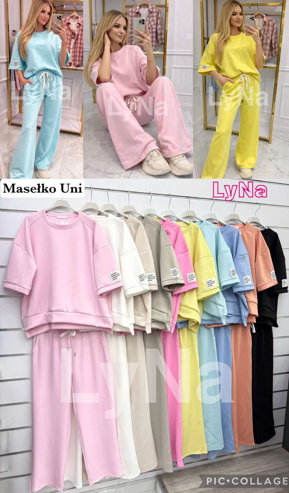 Komplety  Damskie wloska  , Size uni, paczka  6szt ,mix kolor