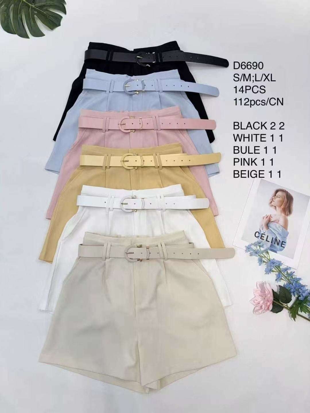 Spodenki damskie , Size s/m-l/xl, paczka 14szt ,mix kolor