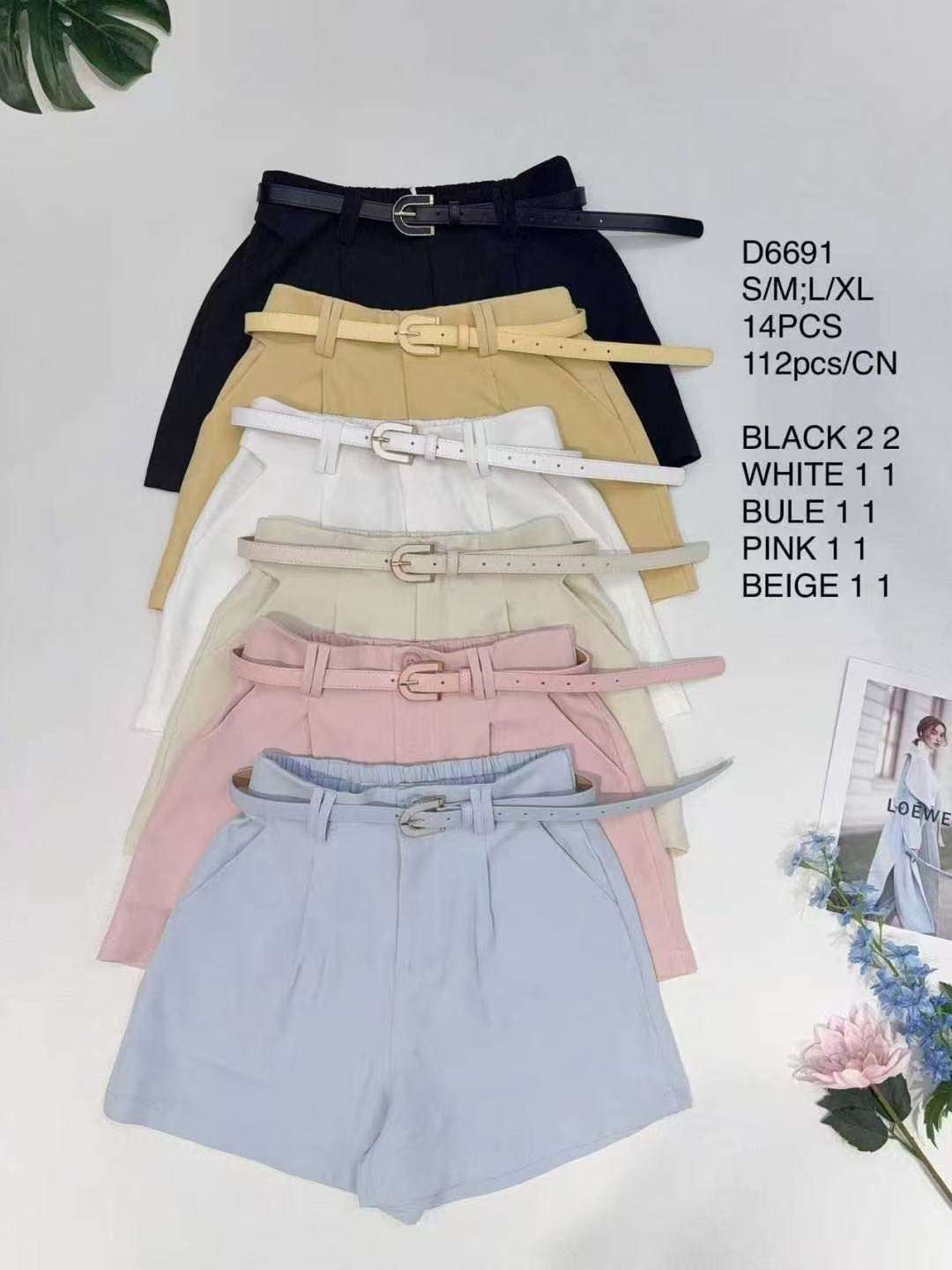 Spodenki damskie , Size s/m-l/xl, paczka 14szt ,mix kolor