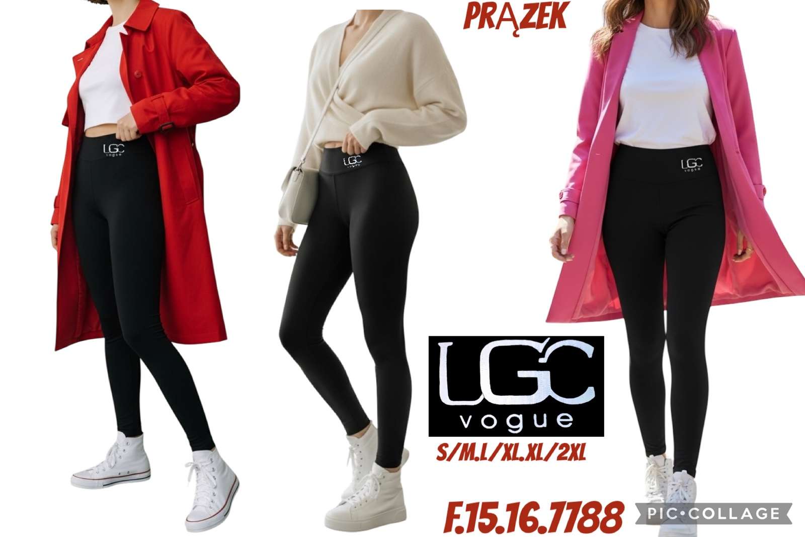 Legginsy damskie,size s/m-xl/2xl, paczka 12szt ,1kolor