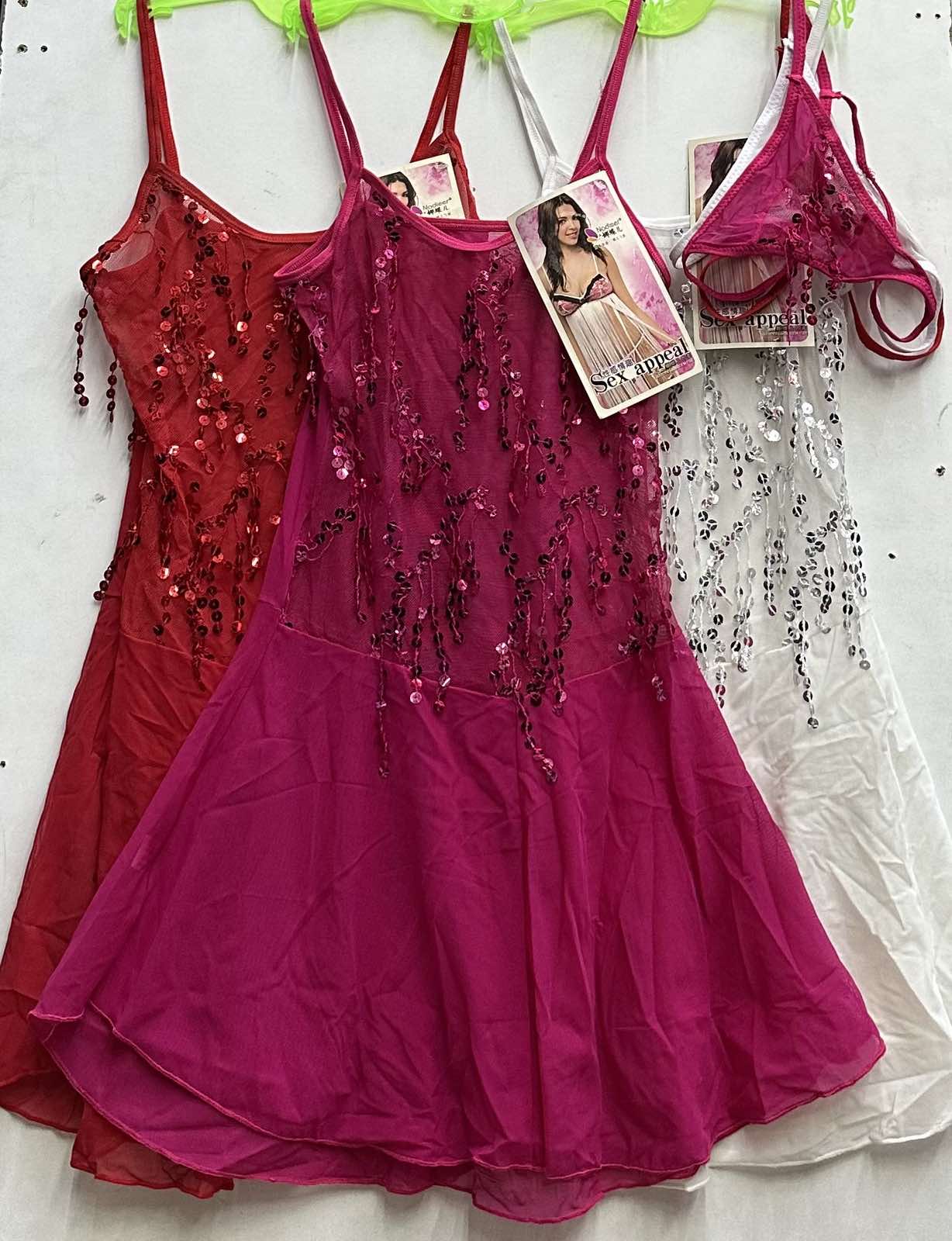 Koszule nocne damskie,size uni, paczka 12szt ,mix kolor