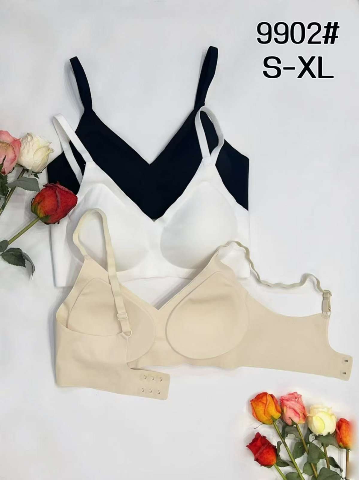 Biustonosz damskie,size s-xl, paczka 12szt , mix kolor