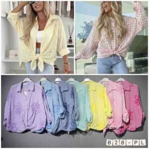 Koszule  Damskie wloska  , Size uni, paczka  6szt ,mix kolor