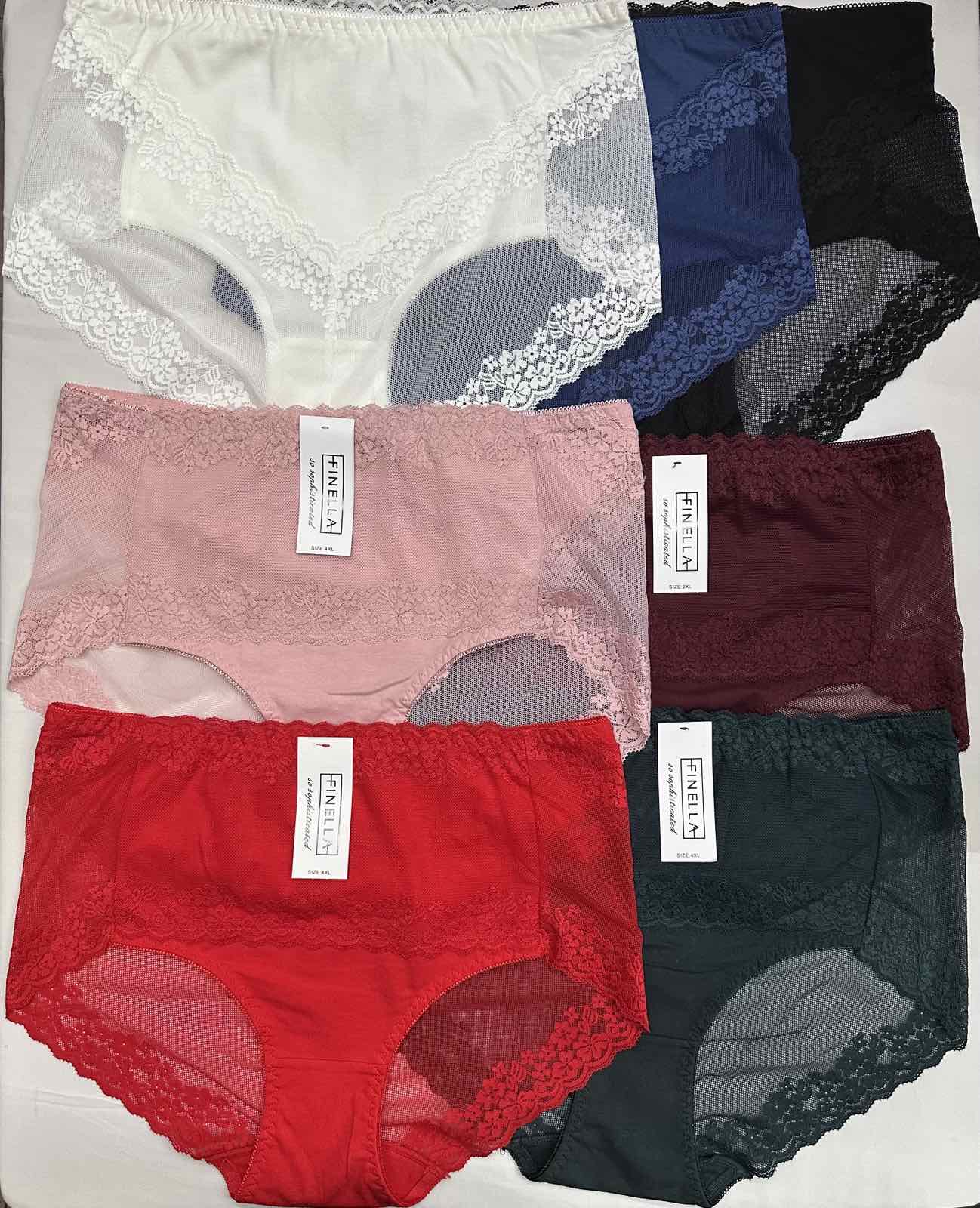 Majtki damskie,size 2-4xl, paczka 24szt ,mix kolor