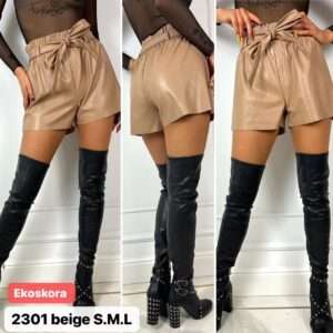 Spodenki skórzane Damskie , Size s-l, paczka 12szt ,1kolor