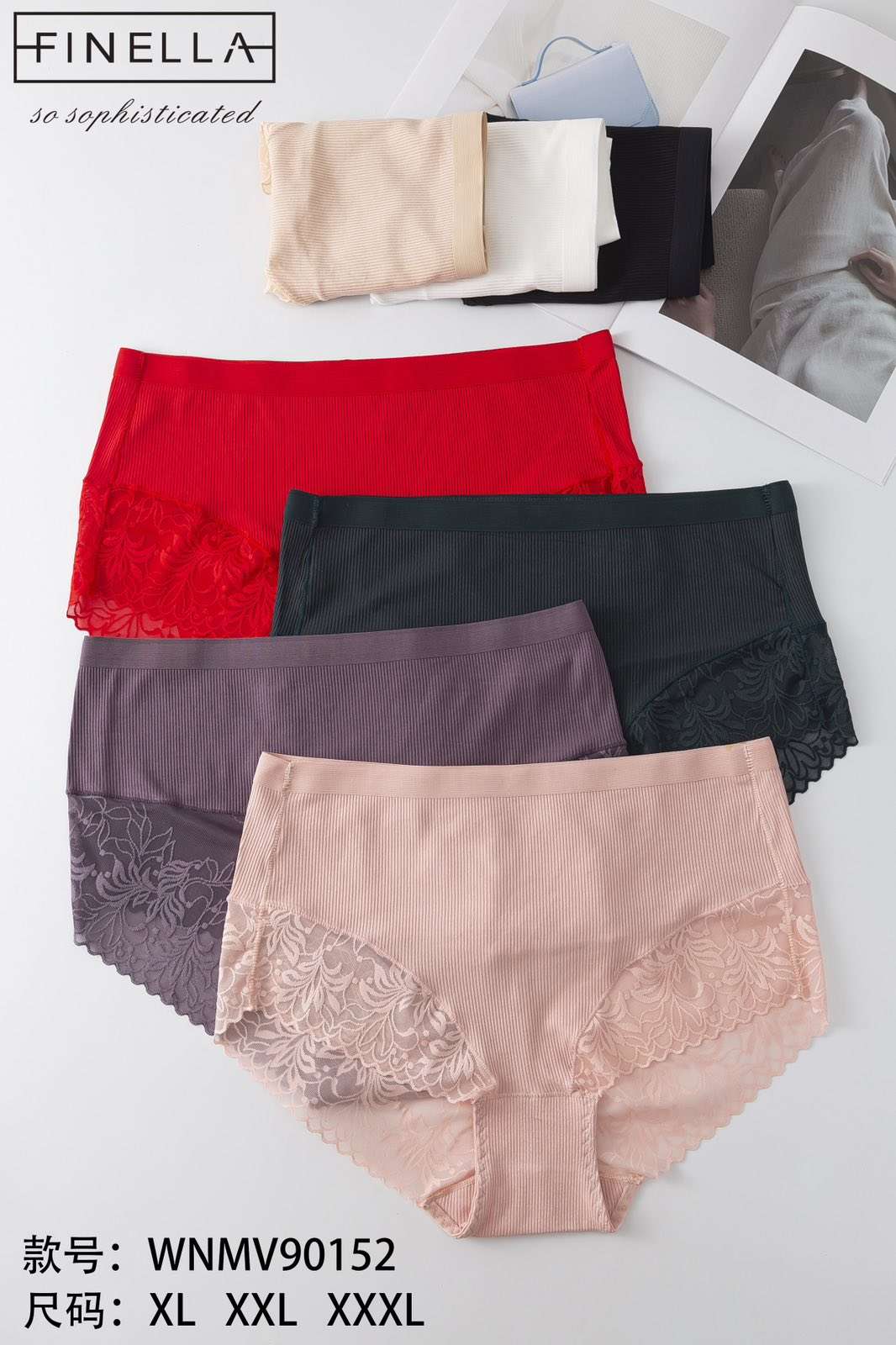 Majtki damskie,size xl-3xl, paczka 24szt ,mix kolor