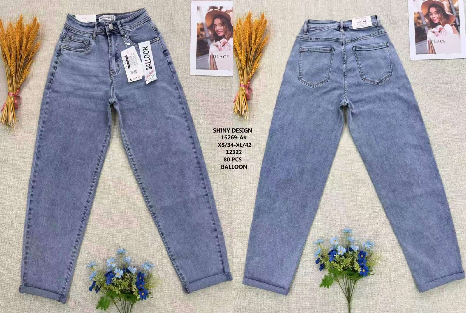 Jeansy  damskie, Size xs-xl, paczka  10szt ,1kolor