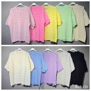 Bluzki Damskie  WŁOSKA  , Size uni, paczka  6szt ,mix kolor