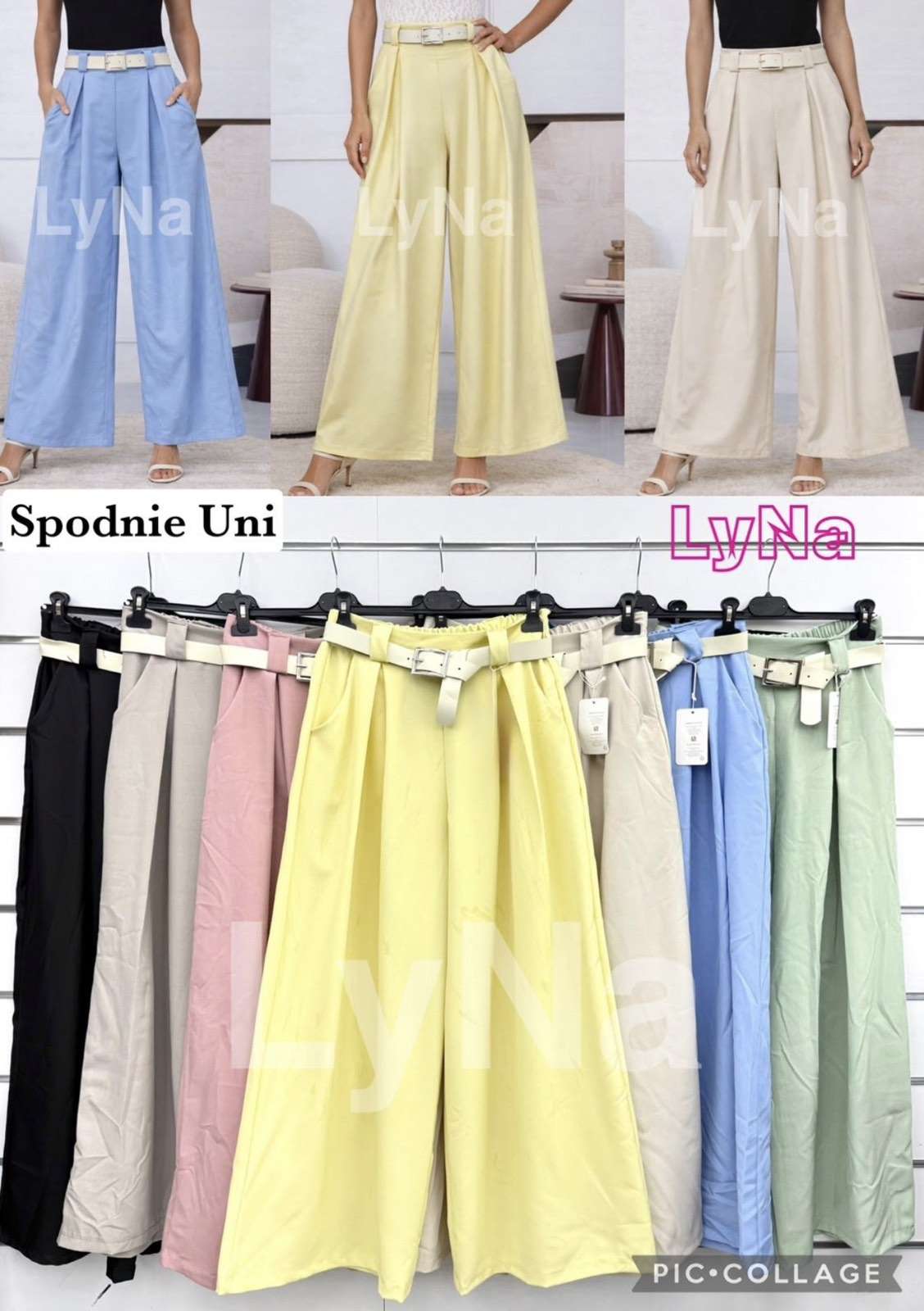 Spodnie  Damskie wloska  , Size uni, paczka  6szt ,mix kolor