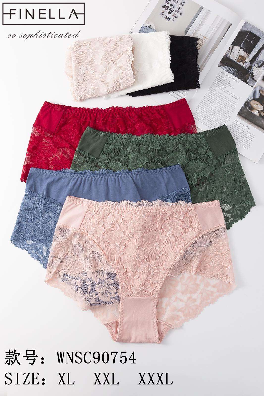 Majtki damskie,size 2xl-4xl, paczka 24szt ,mix kolor