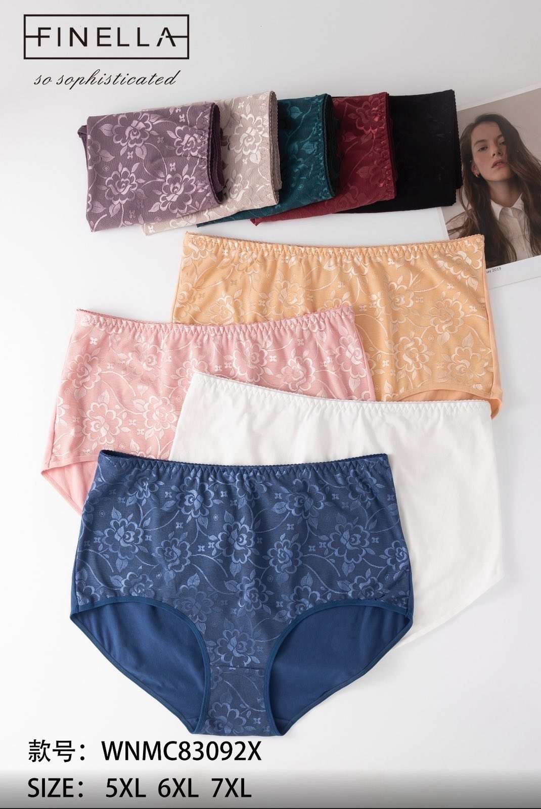 Majtki damskie,size 5xl-7xl, paczka 24szt ,mix kolor