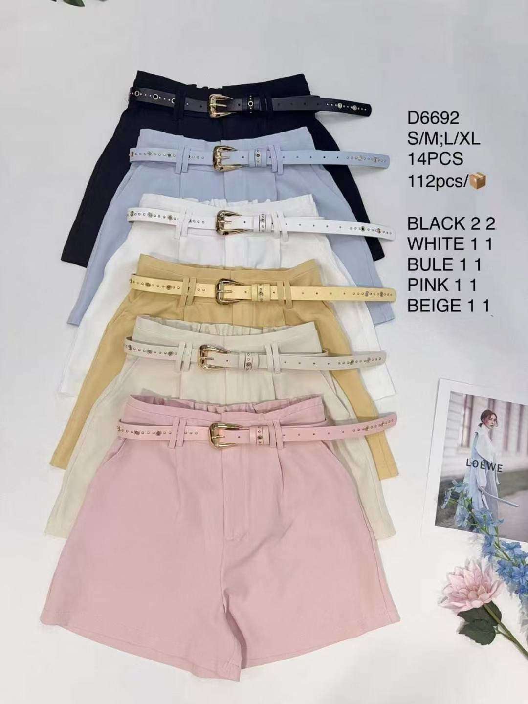 Spodenki damskie , Size s/m-l/xl, paczka 14szt ,mix kolor