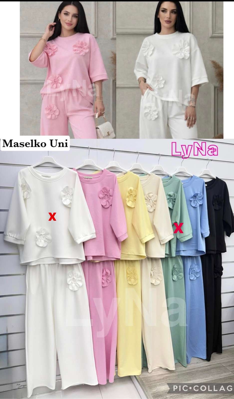 Komplety  Damskie wloska  , Size uni, paczka  6szt ,mix kolor