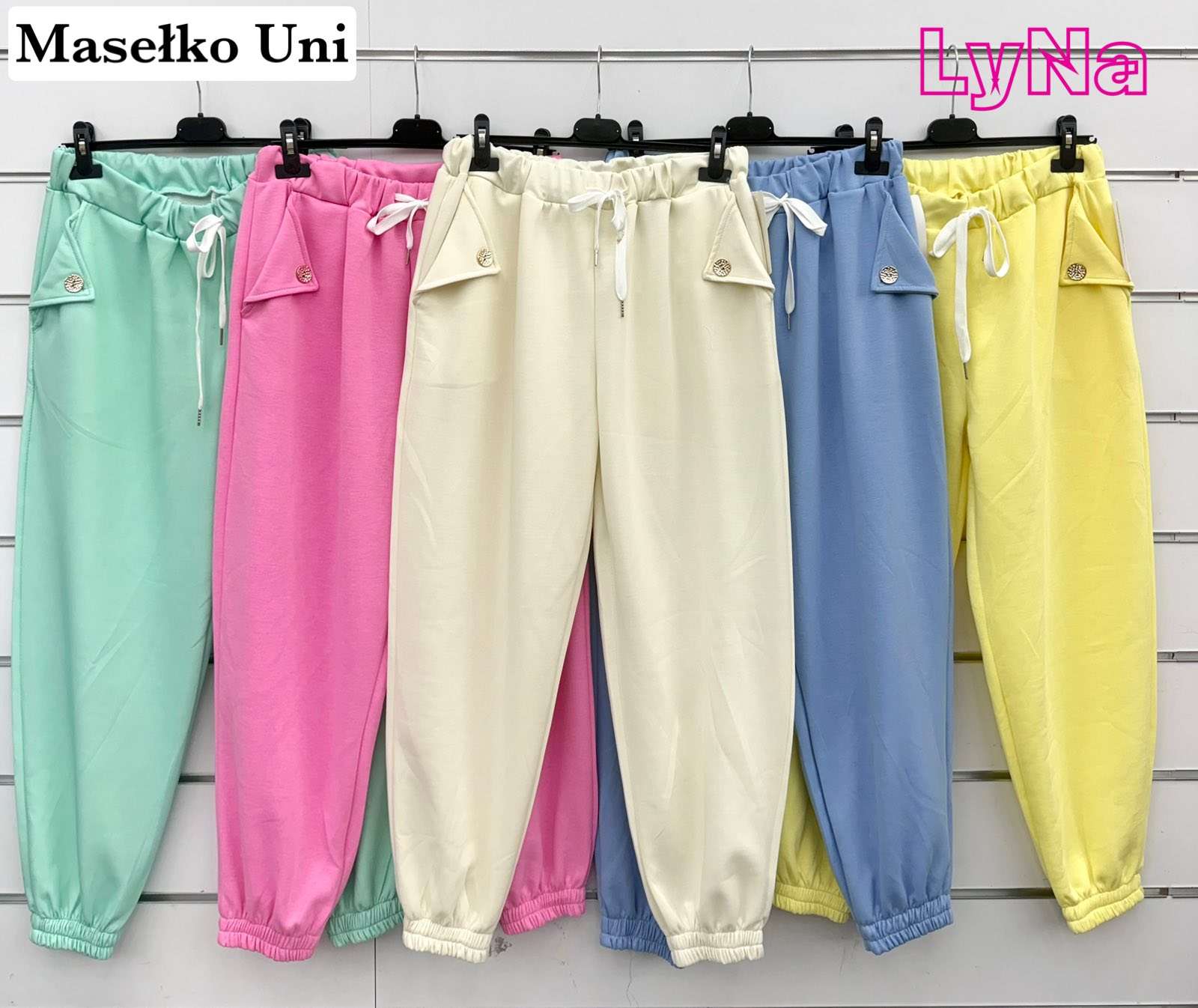 Spodnie  Damskie wloska  , Size uni, paczka  6szt ,mix kolor