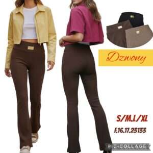 Spodnie damskie,size s/m-l/xl, paczka 12szt ,mix kolor