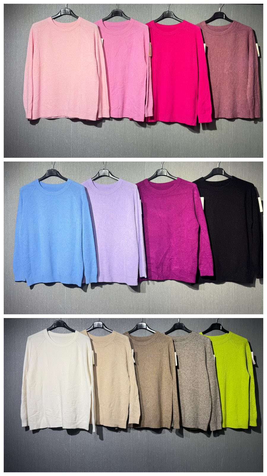 Swetry Damskie  WŁOSKA  , Size uni, paczka  6szt ,mix kolor