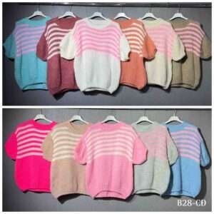 Swetry Damskie  WŁOSKA  , Size uni, paczka  6szt ,mix kolor