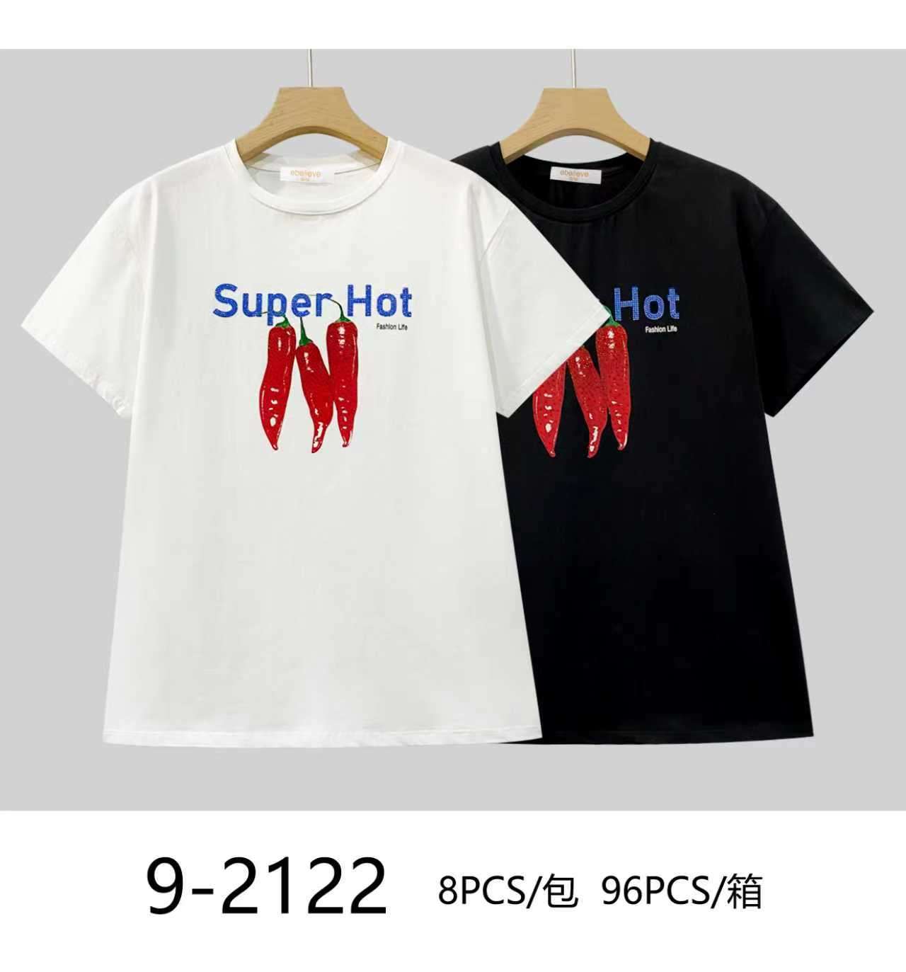 Bluzki damskie, Size uni, paczka  8szt ,mix kolor