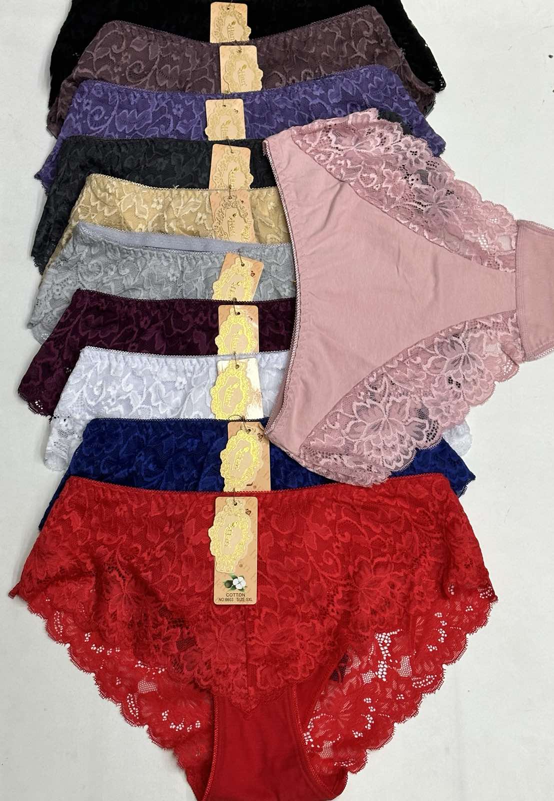 Majtki damskie,size 3xl-5xl, paczka 24szt ,mix kolor